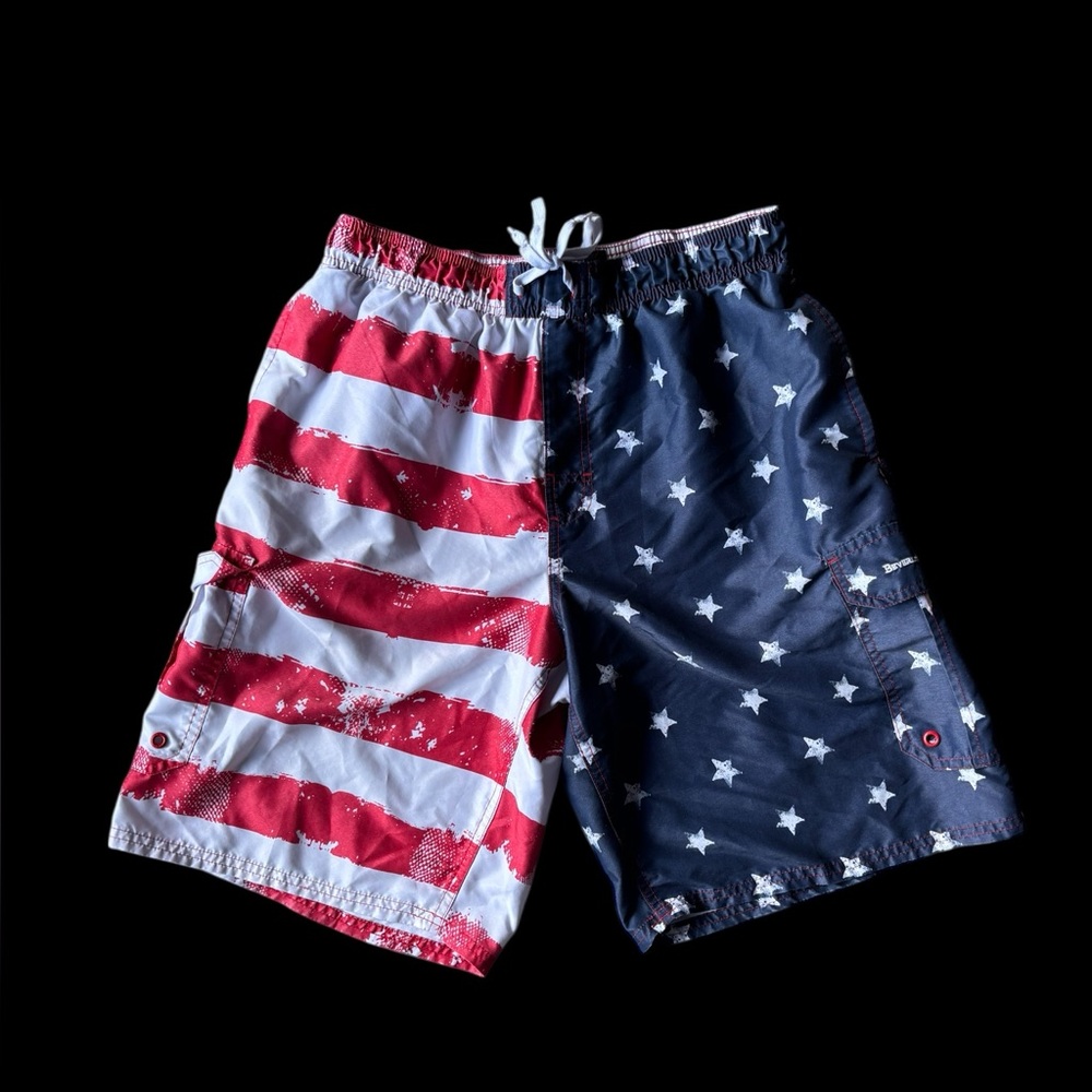✨American flag swim trunks swimwear✨